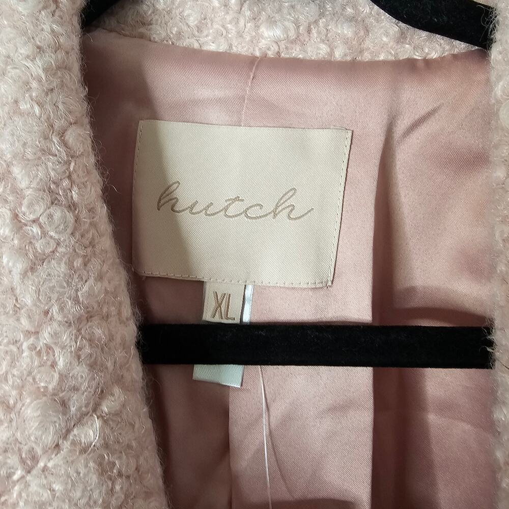 Free People HUTCH Collab Overcoat Mixed Media Fur Boucle Xlarge NWT - Picture 6 of 12